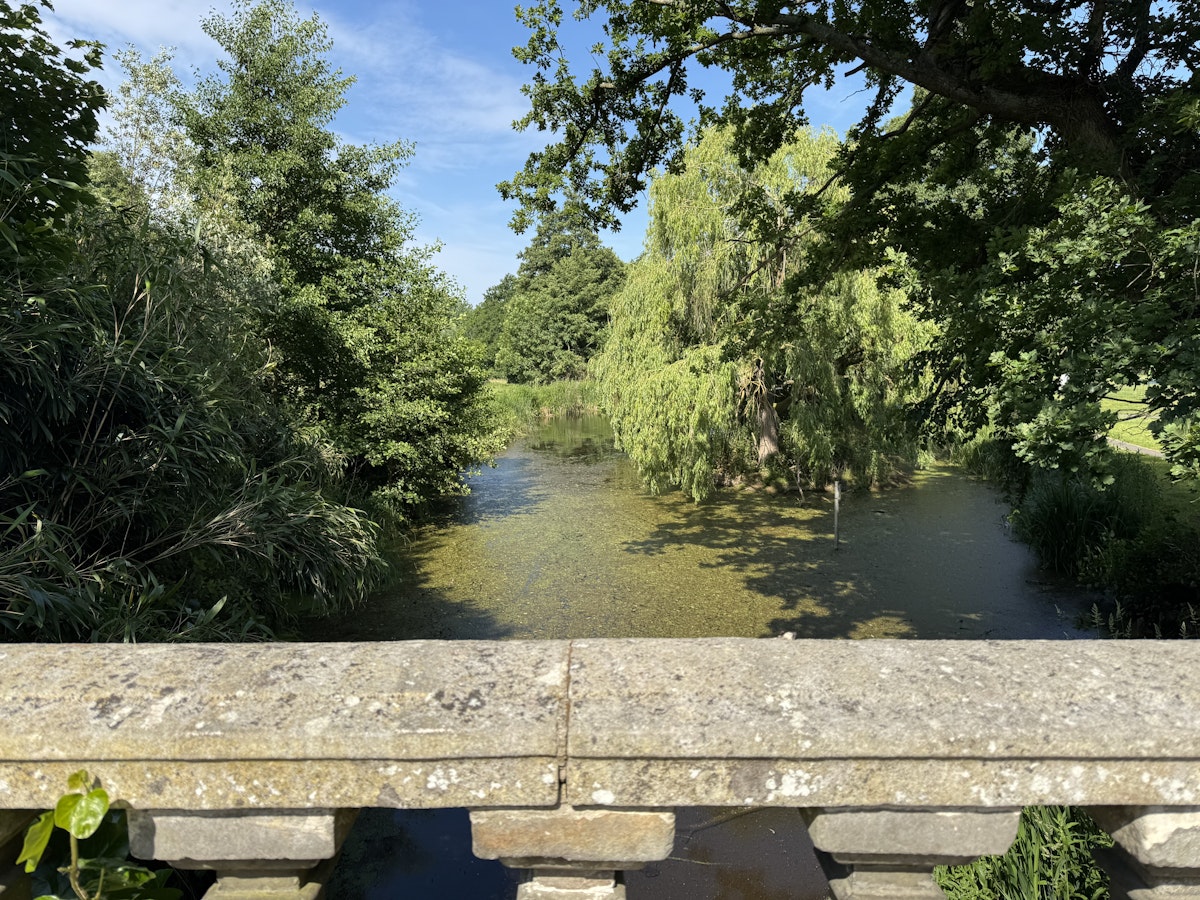 Looking out onto the water at Holywells Park in Ipswich